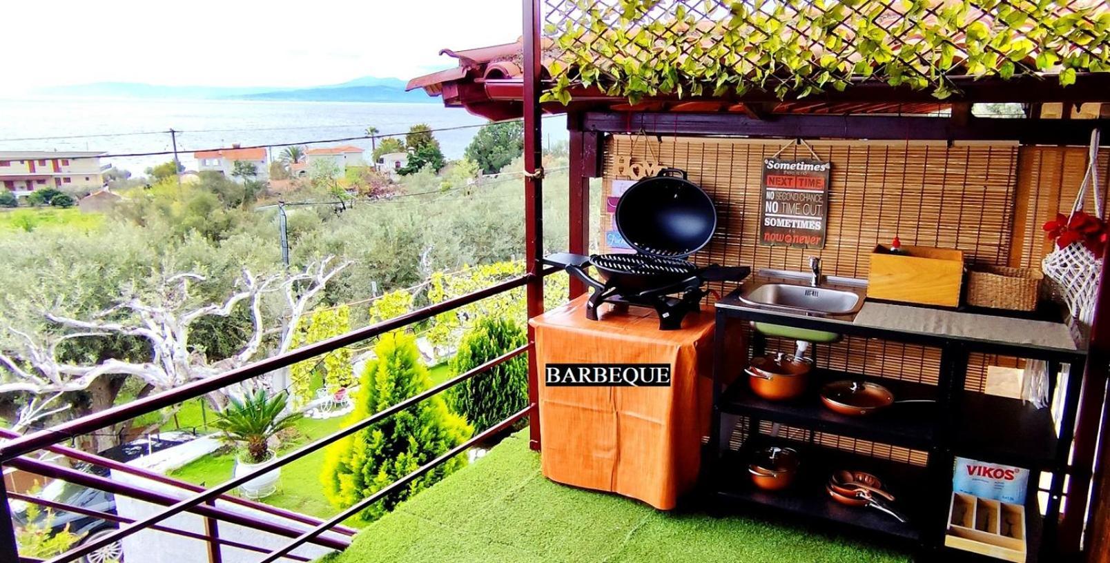 Cozy House With Amazing View! Διαμέρισμα Λουτρά Αιδηψού Εξωτερικό φωτογραφία