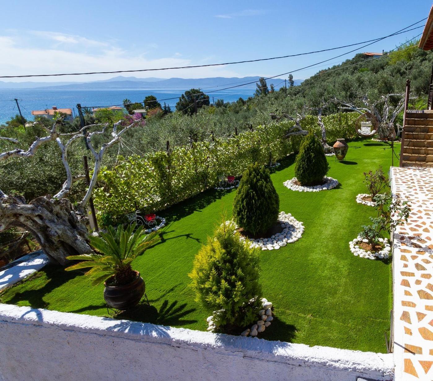 Cozy House With Amazing View! Διαμέρισμα Λουτρά Αιδηψού Εξωτερικό φωτογραφία
